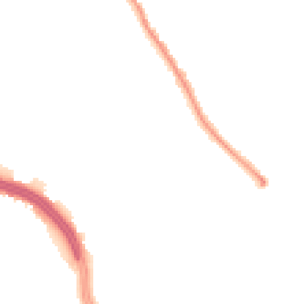 Night-time road noise heatmap for L12 2AT