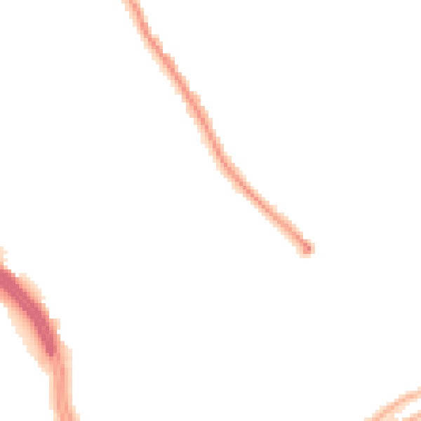 Night-time road noise heatmap for L12 2AU
