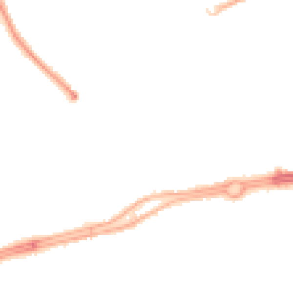 Night-time road noise heatmap for L12 2BD