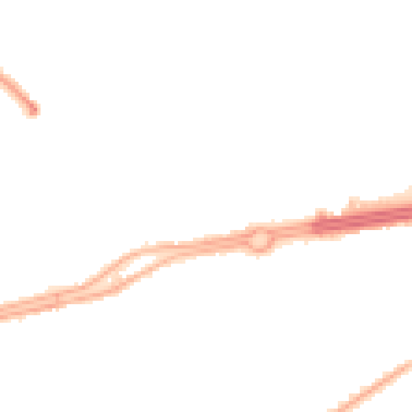 Night-time road noise heatmap for L12 3HS
