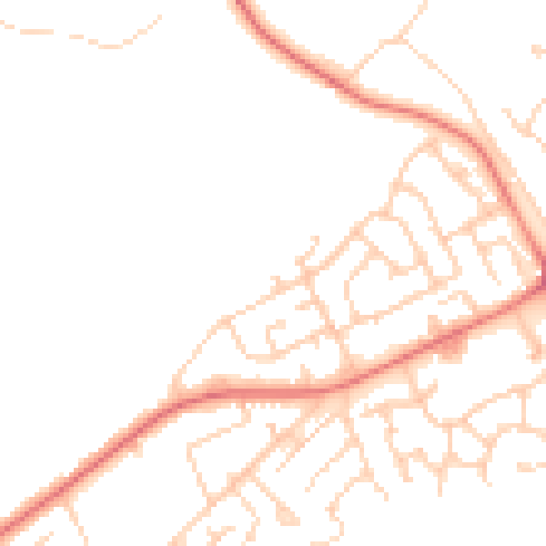 Daytime road noise heatmap for L12 4BD