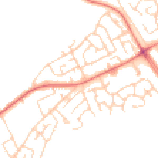 Daytime road noise heatmap for L12 4BE