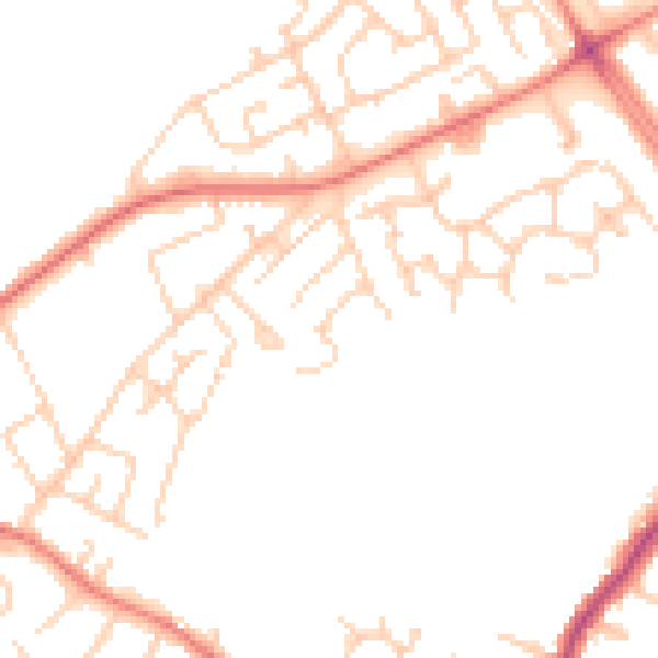 Daytime road noise heatmap for L12 4DB