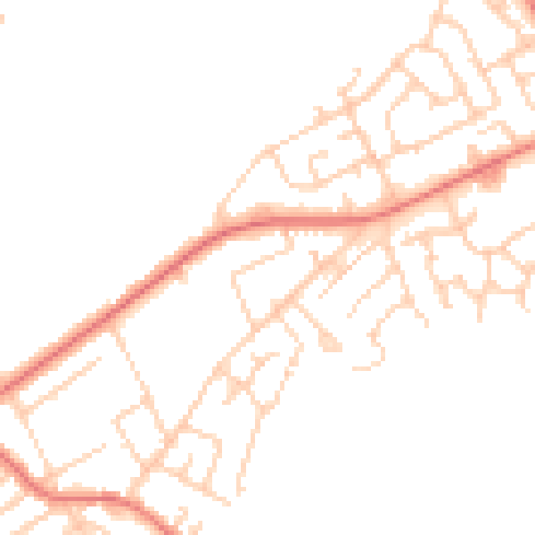 Daytime road noise heatmap for L12 4XD