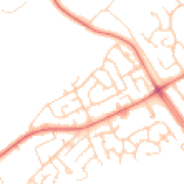 Daytime road noise heatmap for L12 4YA