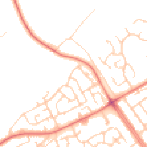 Daytime road noise heatmap for L12 4YD