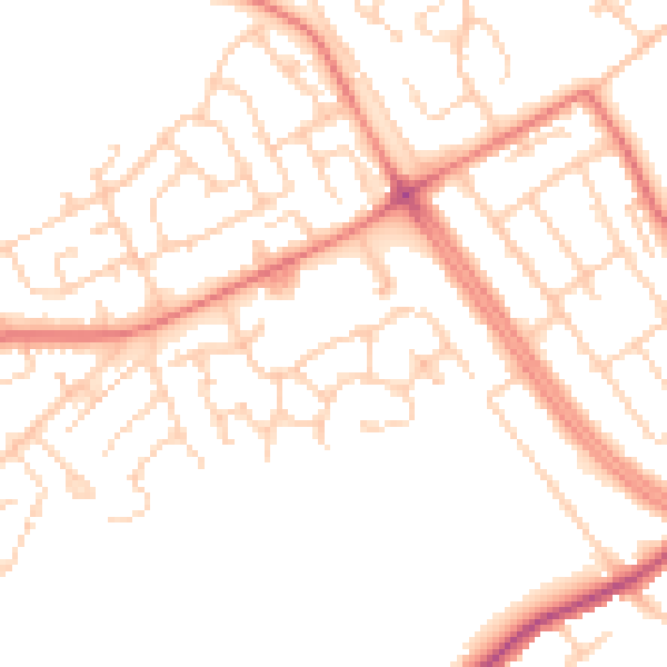 Daytime road noise heatmap for L12 4YG