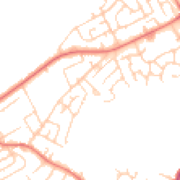 Daytime road noise heatmap for L12 4YN