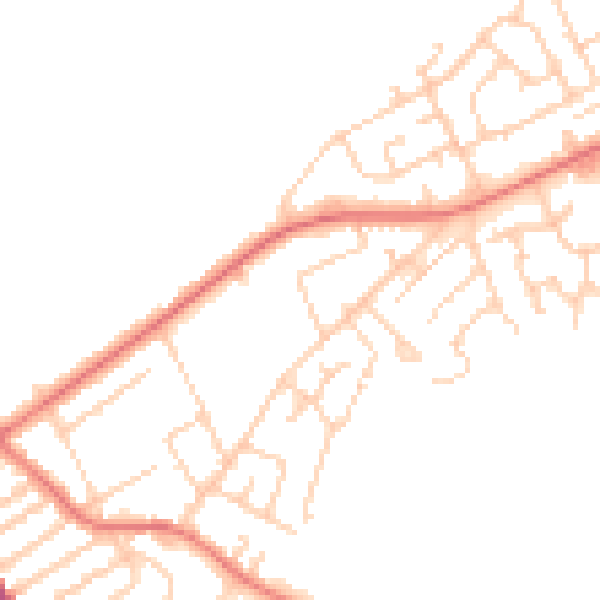 Daytime road noise heatmap for L12 4YX