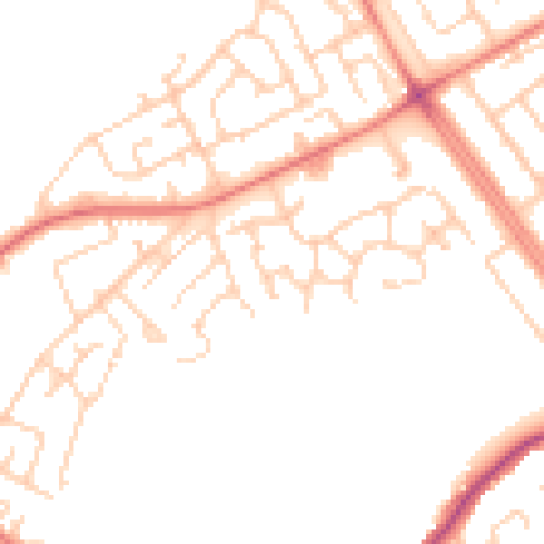 Daytime road noise heatmap for L12 4ZB