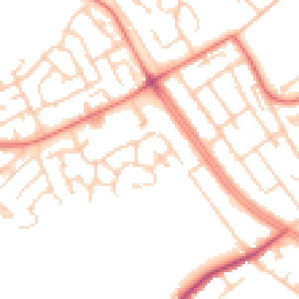 Daytime road noise heatmap for L12 4ZF