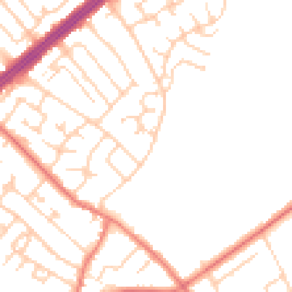Daytime road noise heatmap for L12 5EA