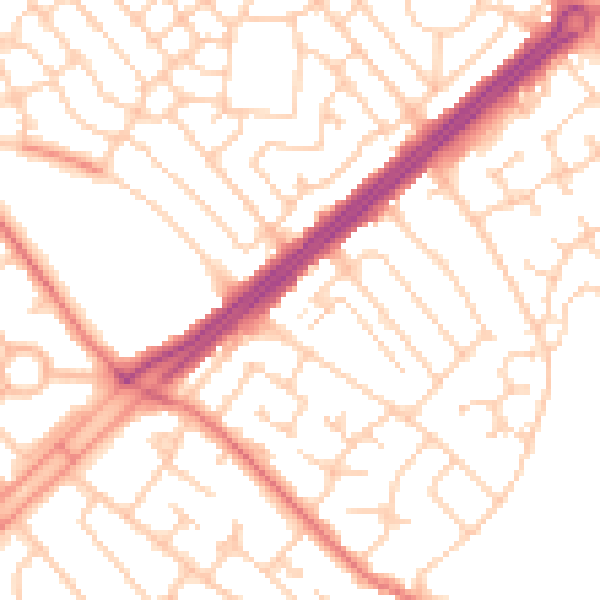 Daytime road noise heatmap for L12 5EX