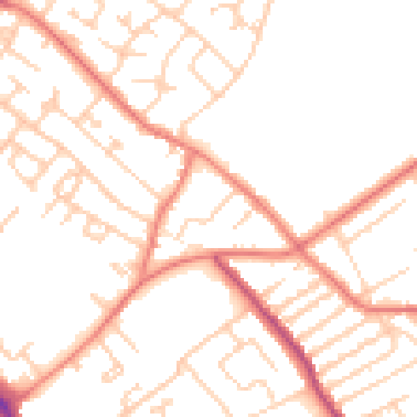 Daytime road noise heatmap for L12 5HH
