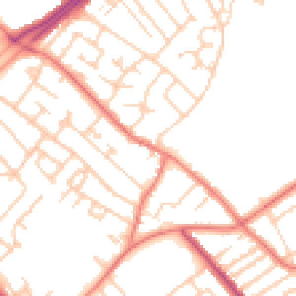 Daytime road noise heatmap for L12 5HJ