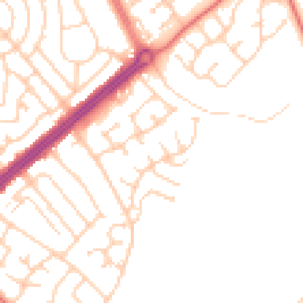 Daytime road noise heatmap for L12 5JT