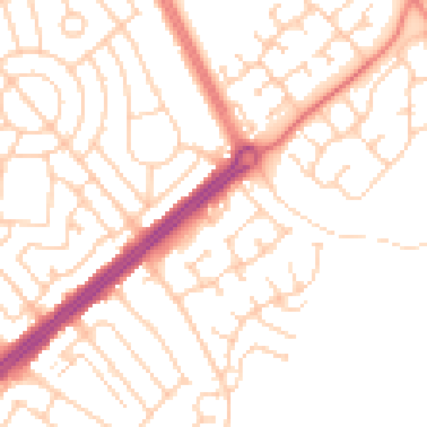 Daytime road noise heatmap for L12 5NH