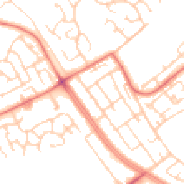 Daytime road noise heatmap for L12 6QS