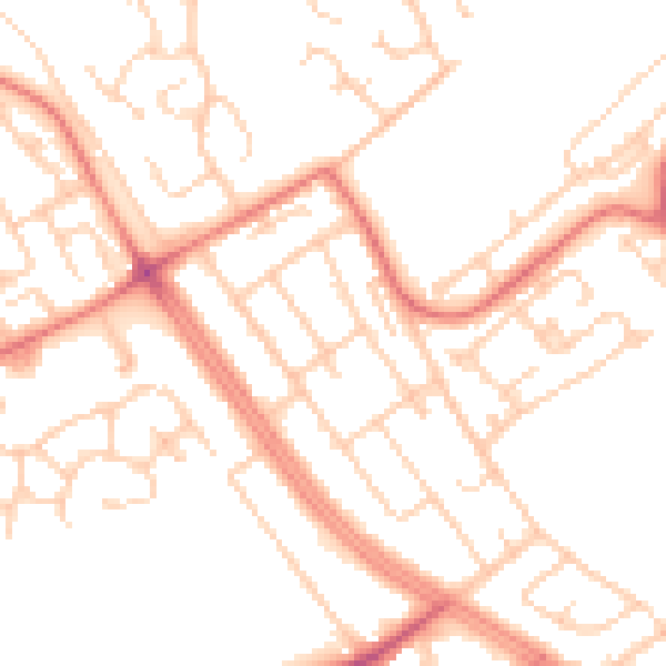 Daytime road noise heatmap for L12 6RE