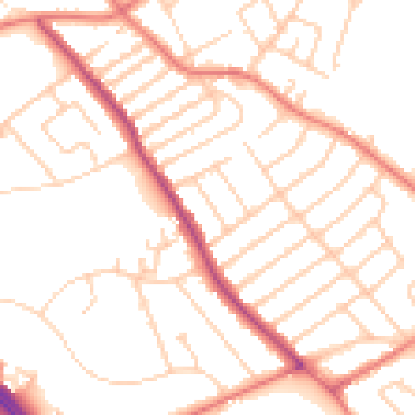 Daytime road noise heatmap for L12 8QL