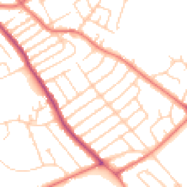 Daytime road noise heatmap for L12 8RA