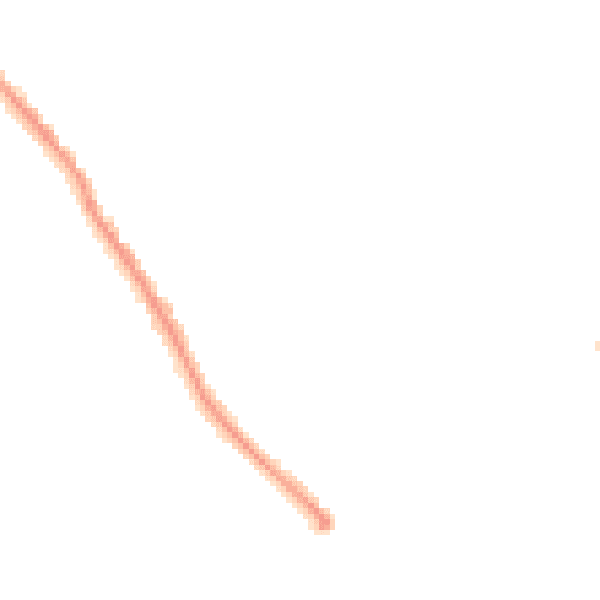 Night-time road noise heatmap for L12 8RA