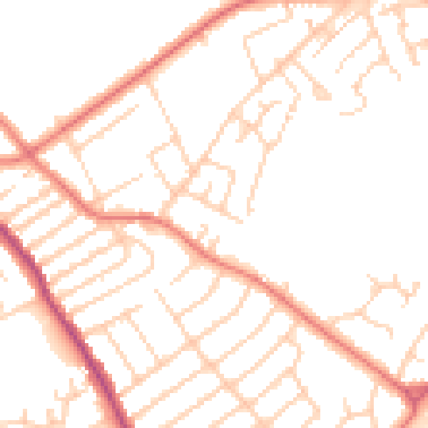 Daytime road noise heatmap for L12 8RU