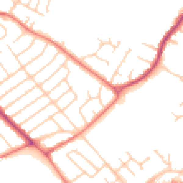 Daytime road noise heatmap for L12 9JF
