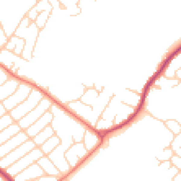 Daytime road noise heatmap for L12 9LS