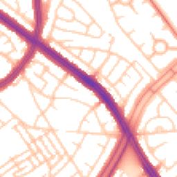 Daytime road noise heatmap for L13 0AJ