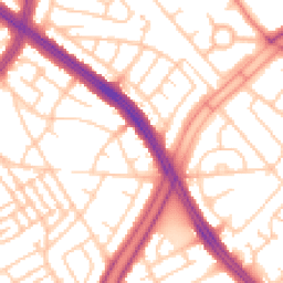 Daytime road noise heatmap for L13 0AL