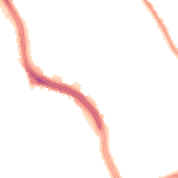Night-time road noise heatmap for L13 0AP