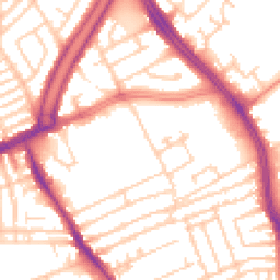 Daytime road noise heatmap for L13 0BF