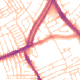 Daytime road noise heatmap for L13 0BH