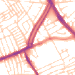Daytime road noise heatmap for L13 0BJ