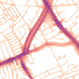 Daytime road noise heatmap for L13 0BL