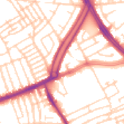 Daytime road noise heatmap for L13 0BP