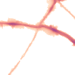 Night-time road noise heatmap for L13 1BN