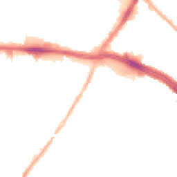 Night-time road noise heatmap for L13 1BW