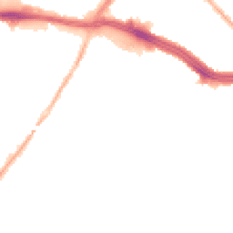 Night-time road noise heatmap for L13 1DL