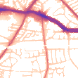 Daytime road noise heatmap for L13 1DQ