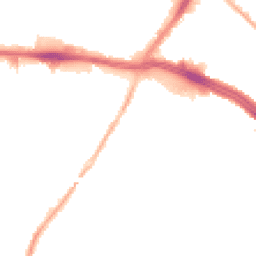 Night-time road noise heatmap for L13 1DS