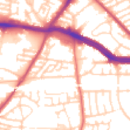 Daytime road noise heatmap for L13 1DW