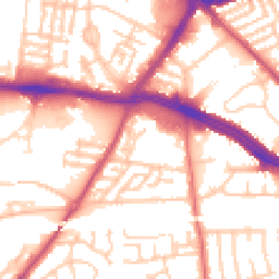 Daytime road noise heatmap for L13 1EB