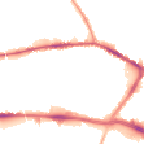Night-time road noise heatmap for L13 2AD