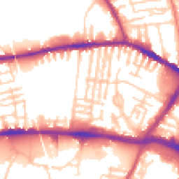 Daytime road noise heatmap for L13 2AS