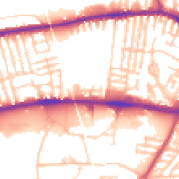 Daytime road noise heatmap for L13 2BD