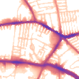 Daytime road noise heatmap for L13 2BT