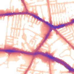 Daytime road noise heatmap for L13 2DA