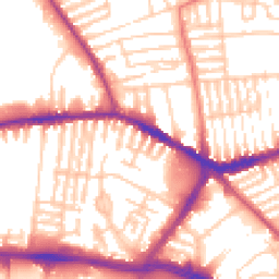 Daytime road noise heatmap for L13 2DR